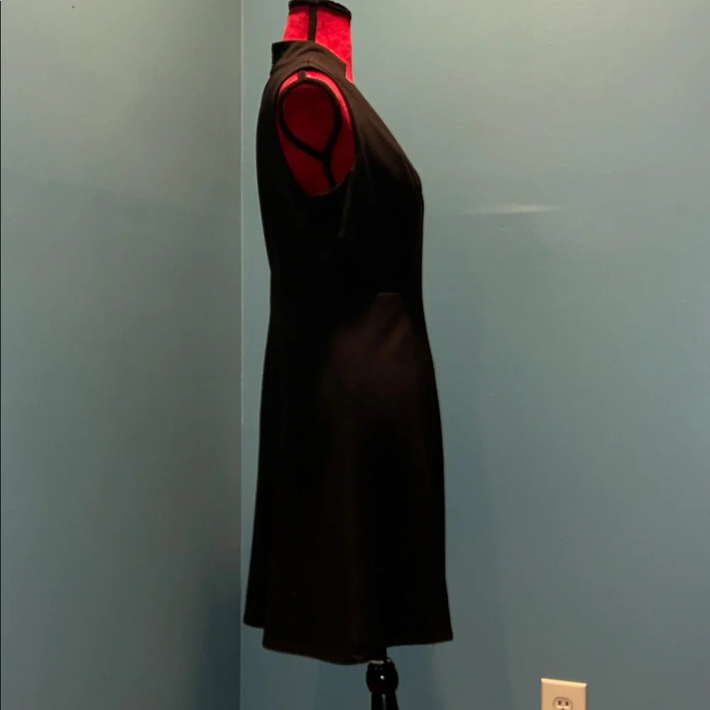 Classic Black Sleeveless V-Neck Dress Size Medium - Picture 4 of 14